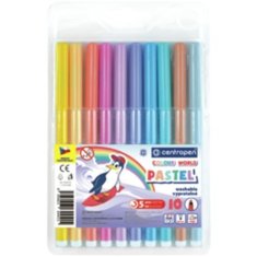 Centropen COLOUR WORLD 7550 trikotni markerji, komplet 10 pastelnih barv