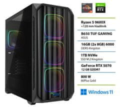 PCplus Gamer namizni računalnik, R5 9600X, 16GB, SSD1TB, RTX5070, W11H (148114)