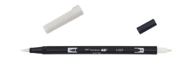 Tombow Obojestranski marker s čopičem ABT - toplo siva 1