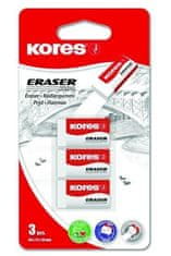 Kores Rubber KE30 WHITE, 40 x 21 x 10 mm 3 kosi