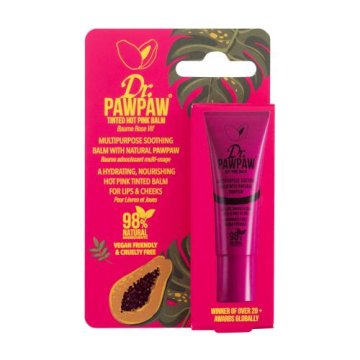 Dr. Pawpaw Balm Tinted Hot Pink večnamenski obarvan balzam za ustnice in lica 10 ml