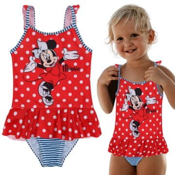 Disney DISNEY Minnie Mouse ENODELNI kopalke s pikami za deklice ZA BAZEN, ZA PLAŽO 116-122cm