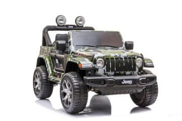 RAMIZ Otroški avto na akumulator Jeep Wrangler Rubicon Camo 4x4