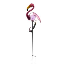 Haushalt LED Solar Garden Plug Flamingo