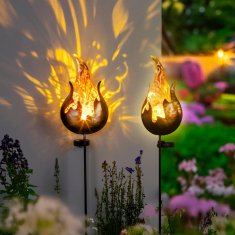 Haushalt Solarni vrtni vtič Fuego, 2 kosa