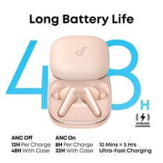 Anker Soundcore Liberty 5 brezžične slušalke, marelična