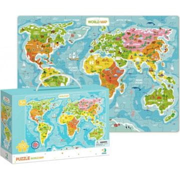 DoDo Sestavljanka - Zemljevid sveta 100 kosov