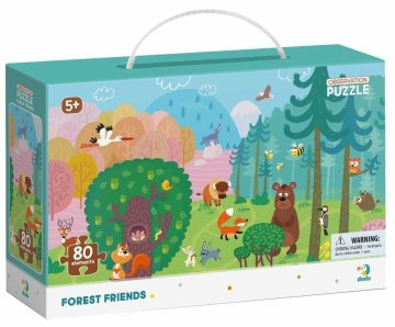 DoDo Puzzle - Prijatelji iz gozda 80 kosov