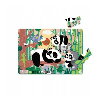 DoDo Puzzle s podlogo - Pande 21 kosov