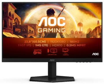 AOC 24G42E gaming monitor, FHD, IPS, 180Hz