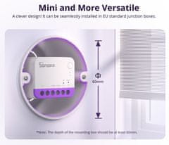 Sonoff MINI-RBS pametni Wi-Fi + eWeLink-daljinski modul za krmiljenje rolet, žaluzij, zaves, združljiv z Matter