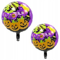 Korbi Komplet balonov Halloween za zabavo – dekoracija buča, 5 kosov folijskih balonov