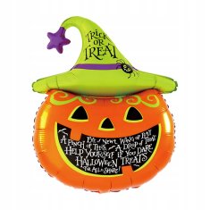 Korbi Komplet balonov Halloween za zabavo – dekoracija buča, 5 kosov folijskih balonov