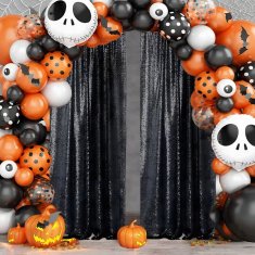 Korbi Komplet balonov – balonski venček Halloween, dekoracija za zabave (116 delov)