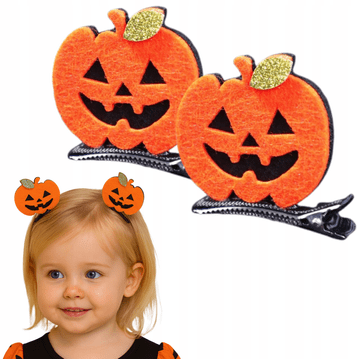 Korbi Sponke za lase – okrasitev buče, oranžne, Halloween, karneval (2 kosa)