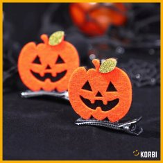 Korbi Sponke za lase – okrasitev buče, oranžne, Halloween, karneval (2 kosa)