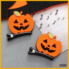 Korbi Sponke za lase – okrasitev buče, oranžne, Halloween, karneval (2 kosa)