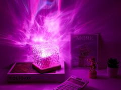 Verkgroup Akrilna aku. LED RGB kristalna svetilka kocka USB + daljinec