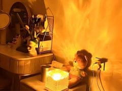 Verkgroup Akrilna aku. LED RGB kristalna svetilka kocka USB + daljinec