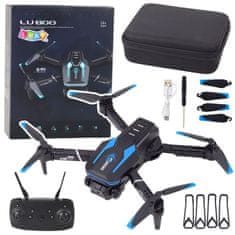 Lean-toys Aku. 3D 360 LED zložljiv dron s HD kamero LU800