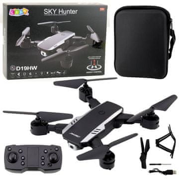Lean-toys Aku. 360 zložljiv dron s kamero Sky Hunter D19HW WiFi FPV