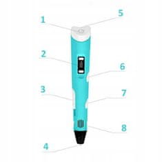 Dexxer Komplet 3D pisalo tiskalnik + 200m PLA filamentov 230V