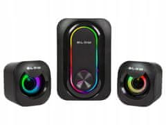 Autoblow RGB LED 2.1 računalniški USB igralni zvočniki z nizkotoncem