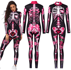Korbi Strašljiv kostum Skeletorka – kostum kostanja v stilu Coco, Halloween in karneval