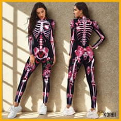 Korbi Strašljiv kostum Skeletorka – kostum kostanja v stilu Coco, Halloween in karneval