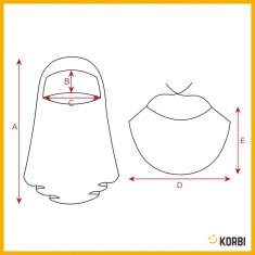 Korbi Klobuk in ovratnik – kostum redovnice / sestre – komplet