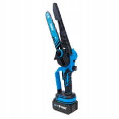 Dexxer Set 21V brezkrtačna akumulatorska verižna žaga 20cm 2x 4Ah kovček