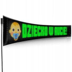 Dexxer Fleksibilni LED RGB zaslon oglasna tabla USB 59cm aplikacija