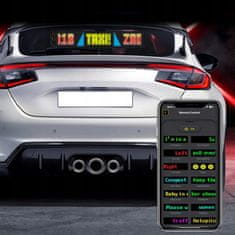 Dexxer Fleksibilni LED RGB zaslon oglasna tabla USB 59cm aplikacija