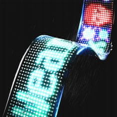 Dexxer Fleksibilni LED RGB zaslon oglasna tabla USB 59cm aplikacija