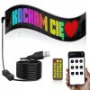 Fleksibilni LED RGB zaslon oglasna tabla USB 59cm aplikacija