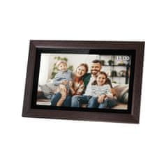 Krüger&Matz Touch digitalni foto okvir FRAMEO Wi-Fi zvočnik 15,6” les + APP