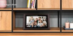 Krüger&Matz Touch digitalni foto okvir FRAMEO Wi-Fi zvočnik 15,6” les + APP