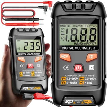 Dexxer Univerzalni brezkontaktni digitalni multimeter LCD NCV