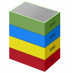 Dexxer Set 4 diamantnih brusilnih kock za keramiko in kamen