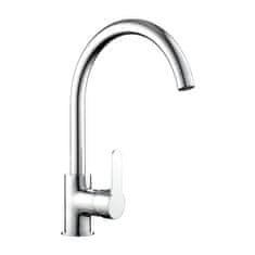 Dexxer Enoročna kromirana kuhinjska armatura vrtljiva 360°