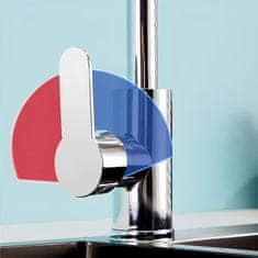 Dexxer Enoročna kromirana kuhinjska armatura vrtljiva 360°