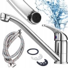 Dexxer Kromirana kuhinjska vrtljiva mešalna enoročna armatura