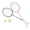ACRAsport badminton set 2 aluminijastih loparjev in 2 žogic