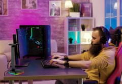 Dexxer LED RGB stojalo za igralne slušalke 2x USB 2.0