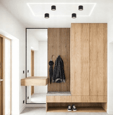 master LED Stropna svetilka 1xGX53 za LED IP20 SINO okrogla črna