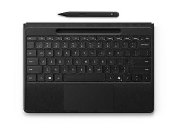 Microsoft Surface Pro Flex tipkovnica s pisalom Slim Pen 2, lokalizirana gravura, črna (8YU-00015)