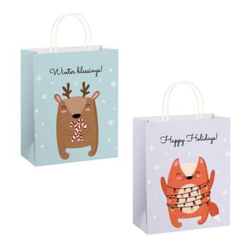 PIGO Vrečka darilna a5 z božično-novoletnim motivom - zvezdica