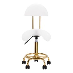 ACTIVESHOP Kozmetični stol 6001-G zlato-bel, 2. razred
