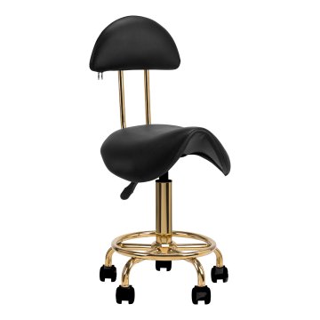 ACTIVESHOP Kozmetični stol 6001-G zlato-črn 2. razred