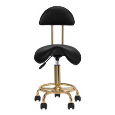 ACTIVESHOP Kozmetični stol 6001-G zlato-črn 2. razred